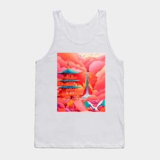 Seigantoji Three-Story Pagoda Tank Top